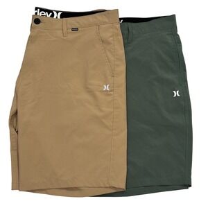 Hurley Hybrid Walk Shorts Mens 38 Khaki Green Lot of 2 Surf Hiking Athletic
